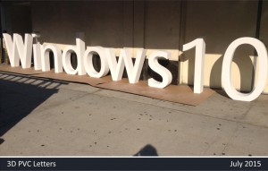 Windows 10 3D Letters